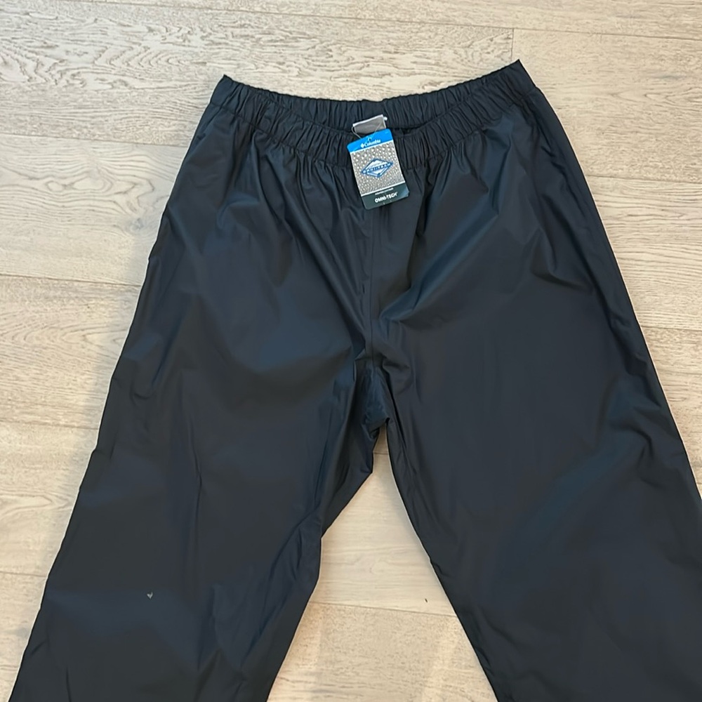 Men’s black rain pants